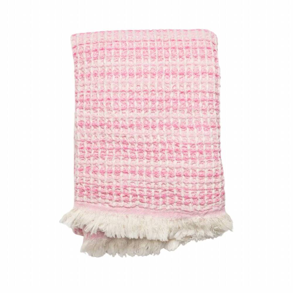 NEW OLIVE & LOOM sicily turkish towel in bubblegum